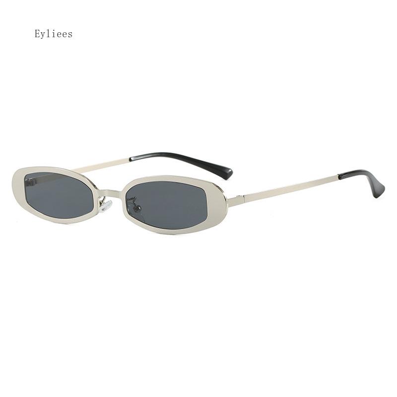 New Neutral Retro Sunscreen Sunglasses Fashion Small Frame Cat Eye Metal Travel Sunglasses UV400 Designer Gafas De Sol
