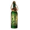 Regal Tidings Glass LED Bottle - Christmas Windows Green
