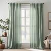 Solid-Color Translucent Curtains, Suitable for Living Rooms, Bedrooms, Dining Rooms, Balconies, Offices, Farmhouses, Machine Washable, Grommet Top