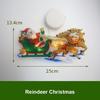1Pc Christmas Window Decoration Hanging Lights 8 Styles LED Suction Cup Santa Claus Holiday Scene Atmosphere Decor