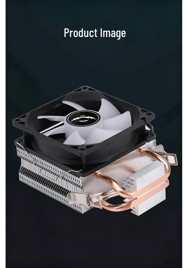 6 Copper Pipe CPU Cooler: Silent Tower Fan with 4 Heat Pipes for Desktop, Compatible with X79/x99 Motherboards