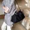 Brand design faux suede Female Messenger Crossbody bag Wide strap Shoulder Bag for lady handbag big capacity bolsos totes brown