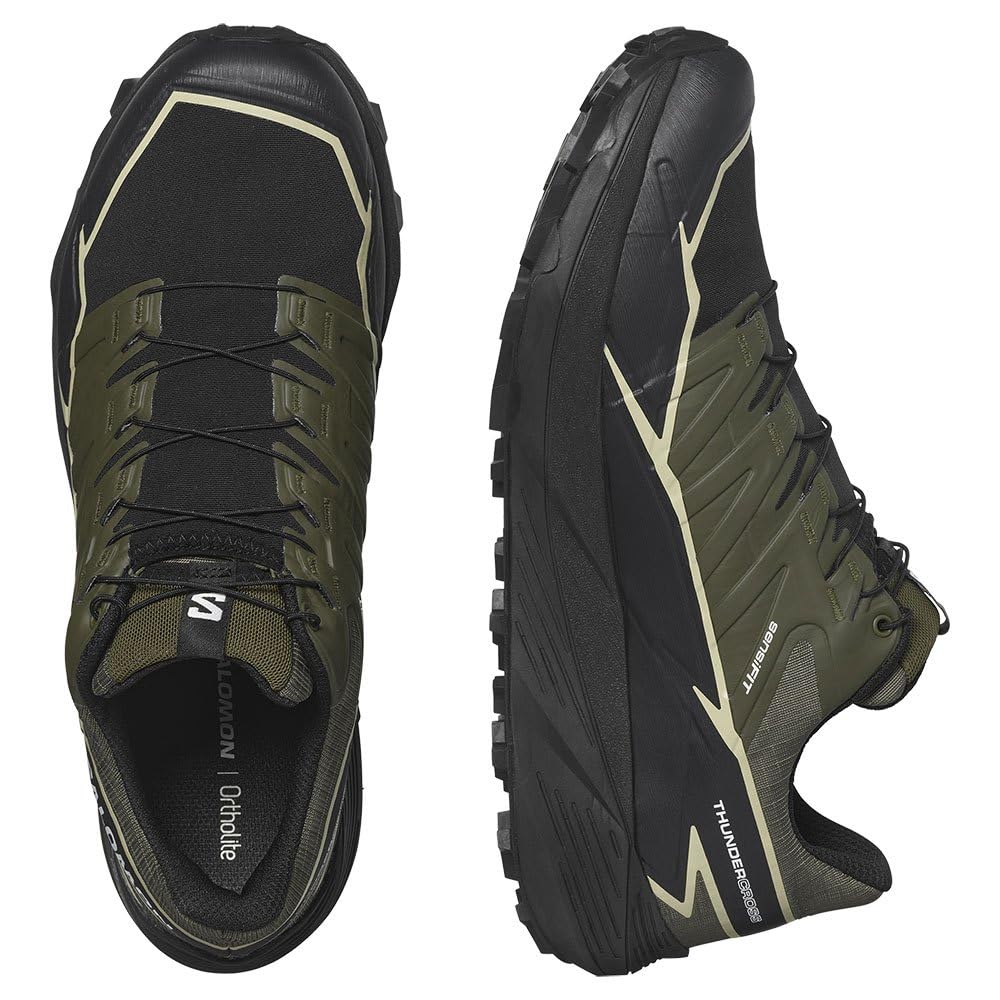 SALOMON Thundercross THUNDERCROSS GTX Oliwkowy 400 Oliwkowy Nocny Męski Gore-Tex Nocny/Czarny/Lucerna