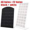 2pcs Fashion Portable Earrings Ear Studs Holder Plastic Jewelry Display Holders Earring Showcase Organizer Stand Storage Rack