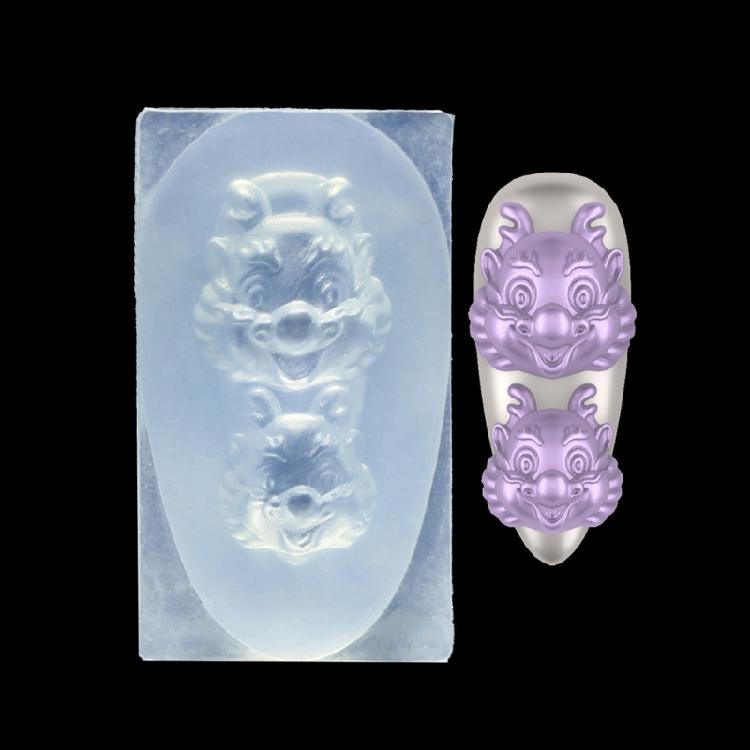 Silicone Nail Art Molds Flower Animal Cloud  Antler Pattern 3d Nail Carving Mold Silicone Nail Carving Mold Enduring