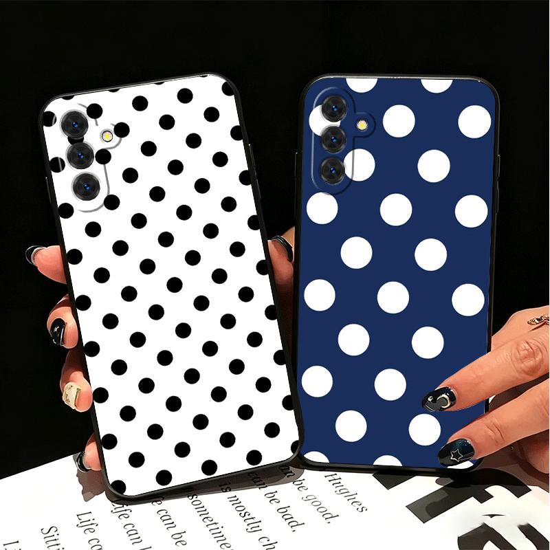 Polka Dots Art Fashion Desgin Soft Phone Case for Samsung A17 A37 A57 A16 A26 A36 A56 A15 A25 A35 A55 A14 A24 A34 A54 A13 A23 A3