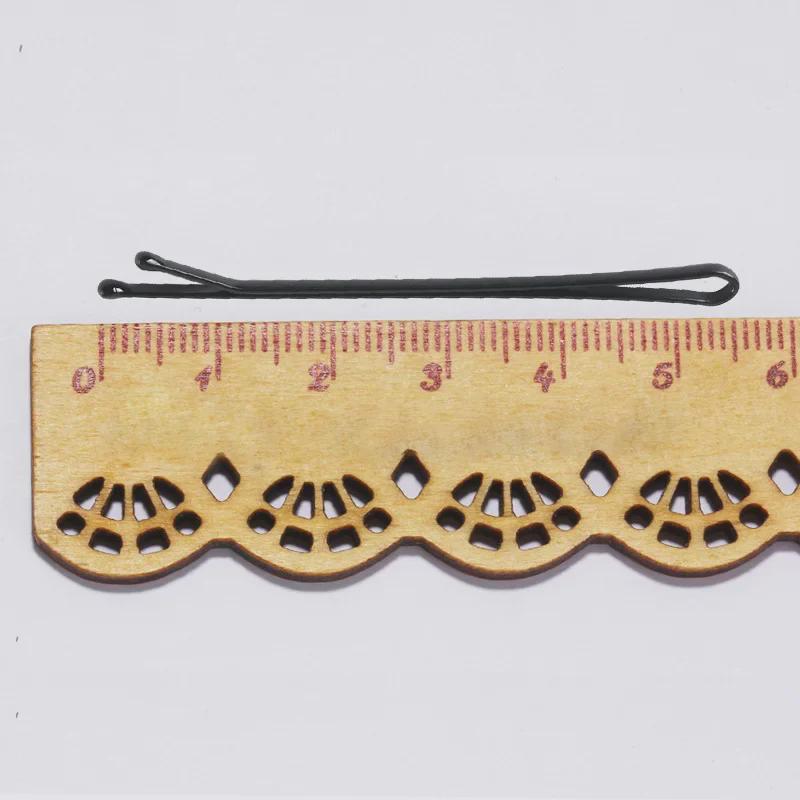 Korean 5.5cm Black Bridal Hairpins, Bangs Clips - 100 Pack