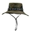 Cappello a secchiello da uomo con tesa larga, protezione UV, stile Panama in rete, cappello da sole per pesca all'aperto, escursionismo, campeggio