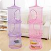 Net 3 Shelf Door Holder Storage Basket Hanging Bag Toy Storage Organizer Closet Hanger