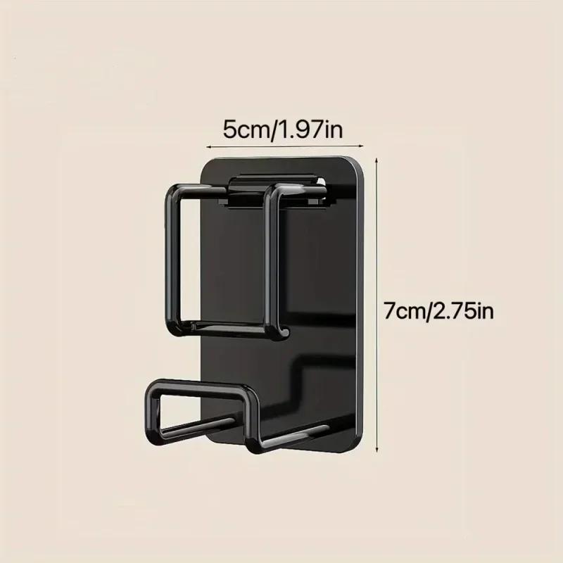 1PC Wall Mounted Wash Basin Rack Holder Hook Strong Bearing Storage Holder Space Saving Organizer Bathroom Kitchen Living Room