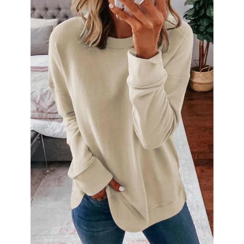 Womens Long Sleeve Crewneck Sweatshirt Graphic Print Casual Streetwear Top