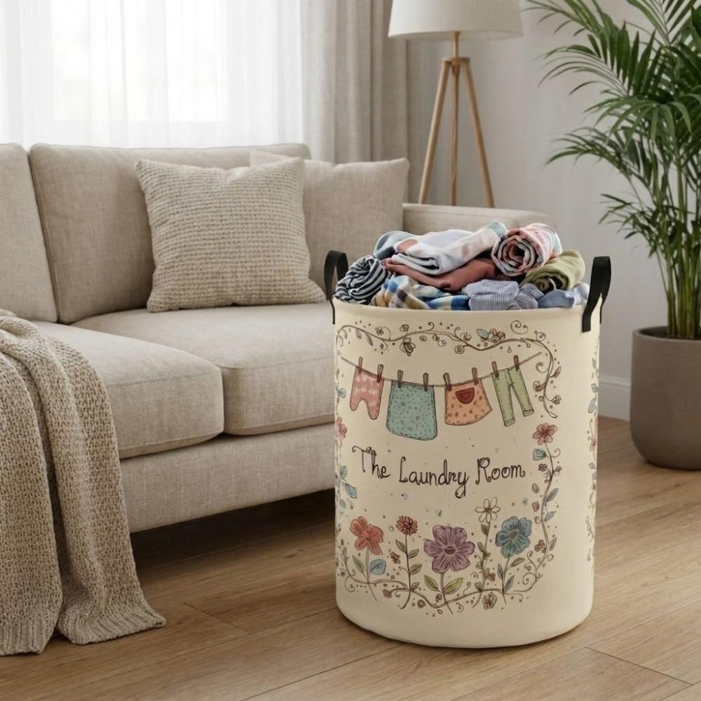 Folding Laundry Basket Large Capacity Clothes Storage Bin Durable Toys Organizers Bedroom