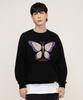 GRAVER [Unisex] Butterfly Sweatshirt_Black