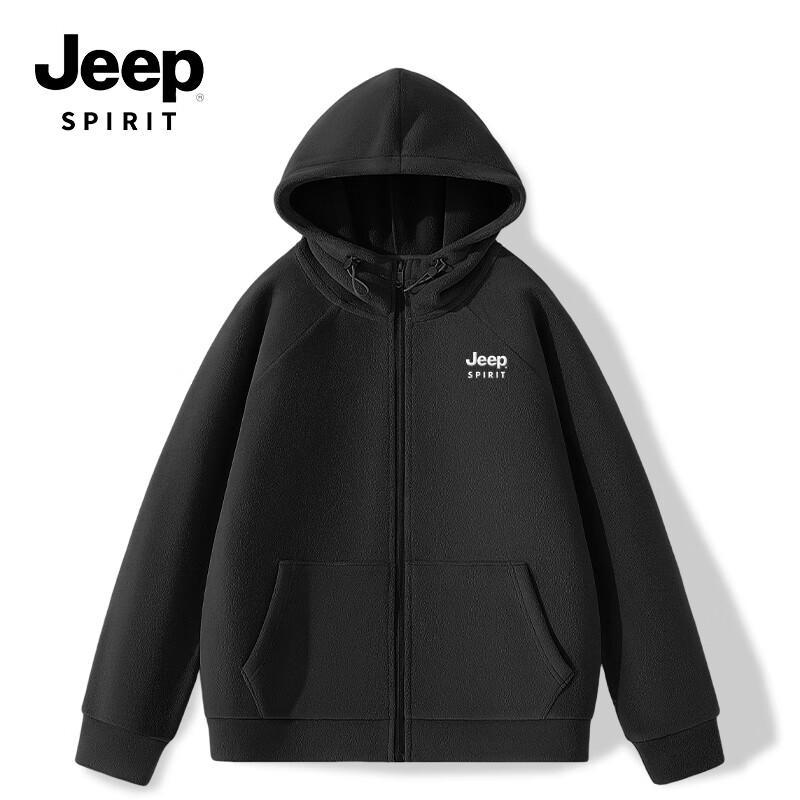 JEEP SPIRIT Men's Winter Hooded Fleece Jacket