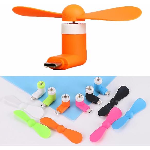 MIMIRACLE Mini Cellphone Fan Portable Mobile Phone Fan Compatible with iPhone Cell Phone Summer Accessories (6 Pack)