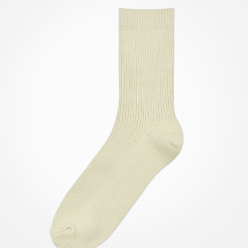 UNBDAY Women's 2-1 Gold Color Socks - Oatmeal