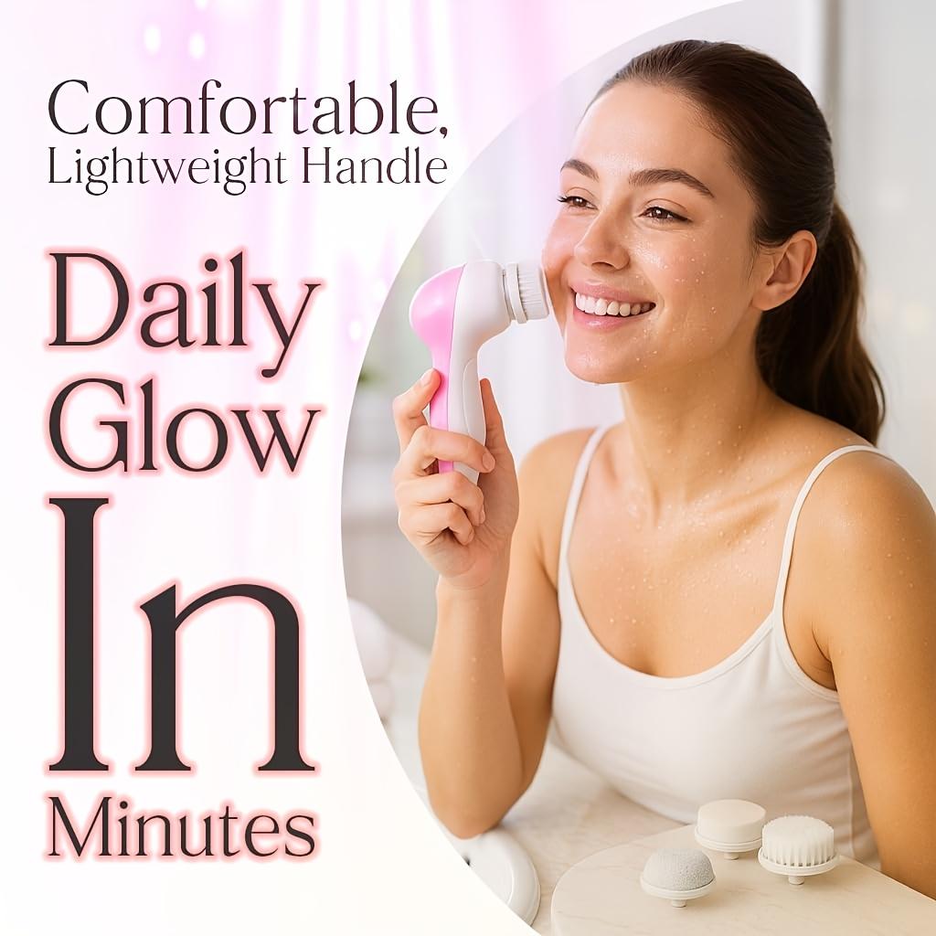 Facial cleansing brush Facial Facial Scrub7Combination1The electric rotating facial cleansing brush comes with6The brush head can deeply clean,