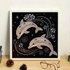 Dolphin Full 5D DIY Pearl Gem Art Diamond Painting Kits for Adults/Beginners Gift Idea Home Decor 15.7x15.7in