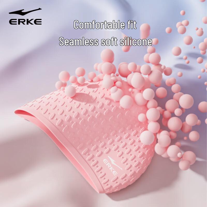 Erke Adult Unisex Silicone Bubble Swim Cap