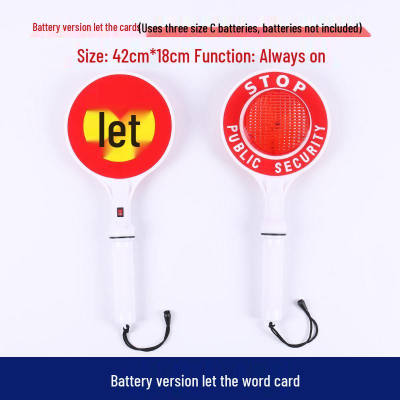 Rechargeable LED Traffic Baton with Emergency Whistle and Flashing Strobe