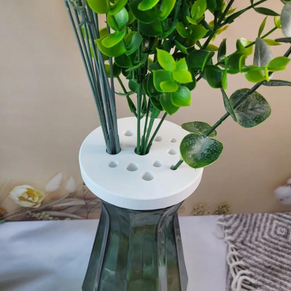 

DIY Flower Arrangement Bucket Silicone Stem Holder New Round Pen Holder Bouquet