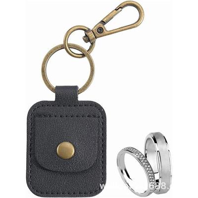 Porte-clés Rétro Compact: Mini Sac de Rangement Multifonctionnel pour Médiators & Cartes Mémoire.