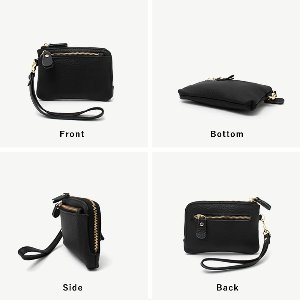 VITAFELICE Genuine Leather Multi-Case for Women, nsz-30206z (Black)