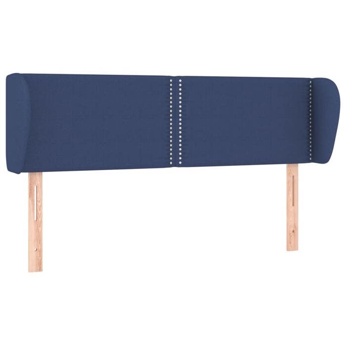 Tête de lit - Maison Exclusive - Bleu - 147 x 23 x 78/88 cm - Hauteur réglable & soutien dorsal