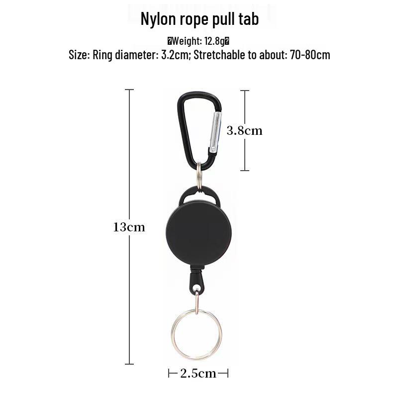 Выдвижная брелок-антивор с металлической подвесной пряжкой