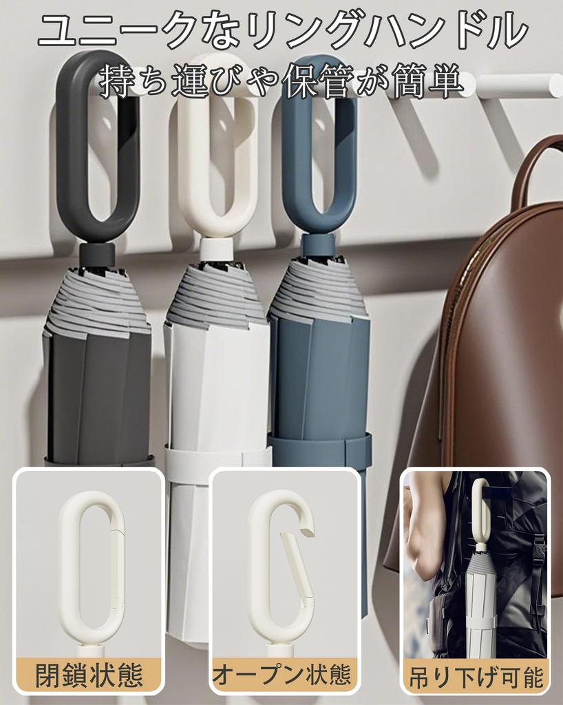 Paraguas plegable con anillo reflectante grande y fácil de 8 luces UV y calor Teflon agua y perfecto para la temporada de lluvias y fuerte insolación golpe de calor y