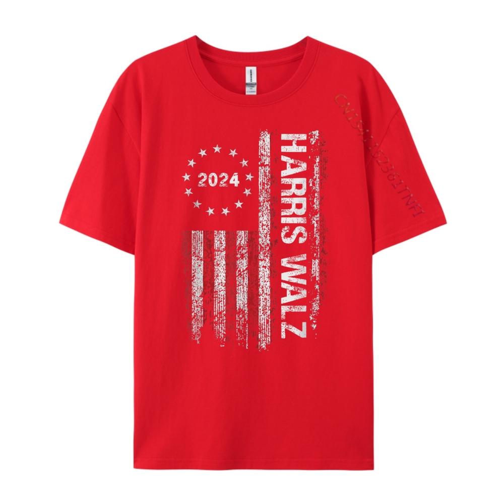 

Kamala Harris Tim Waltz 2025 Election American Flag Funny Mens Korean Fashion Autumn Luxury TShirt Game S