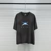 26ss Unisex Unisex Unisex Logo Print Saint Short Sleeve Tshirt Best Quality Cotton Oversized Tee Tops Vintage Washed Black T Shirt