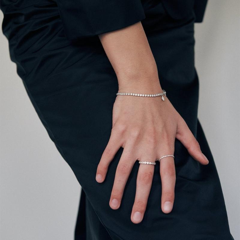Verte 925 Silver Ronde Dew Ring   cinq.Silver.231