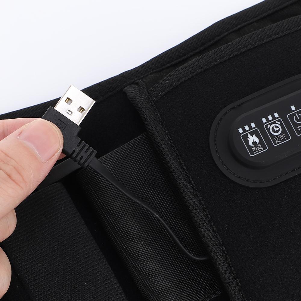Durable And Safe Usb Electric Heating Belt Infrared Back Waist Massage Support Brace Band Warmer Belly Thermal Heat Pad Massage Machine