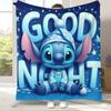 Couverture Flanelle Kawaii Point S Dessin Animé, Jeté Peluche Ultra Doux Chaud pour Maison Chambre à Coucher Lit Canapé Couverture Camping Pique-nique cadeau enfants