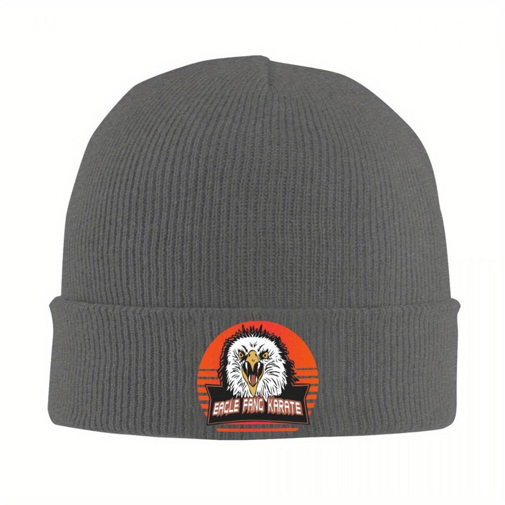 Eagle Fang Karate Cobra Kai Knitted Caps for Women Men Beanies Autumn Winter Hats The Karate Kid Warm Cap