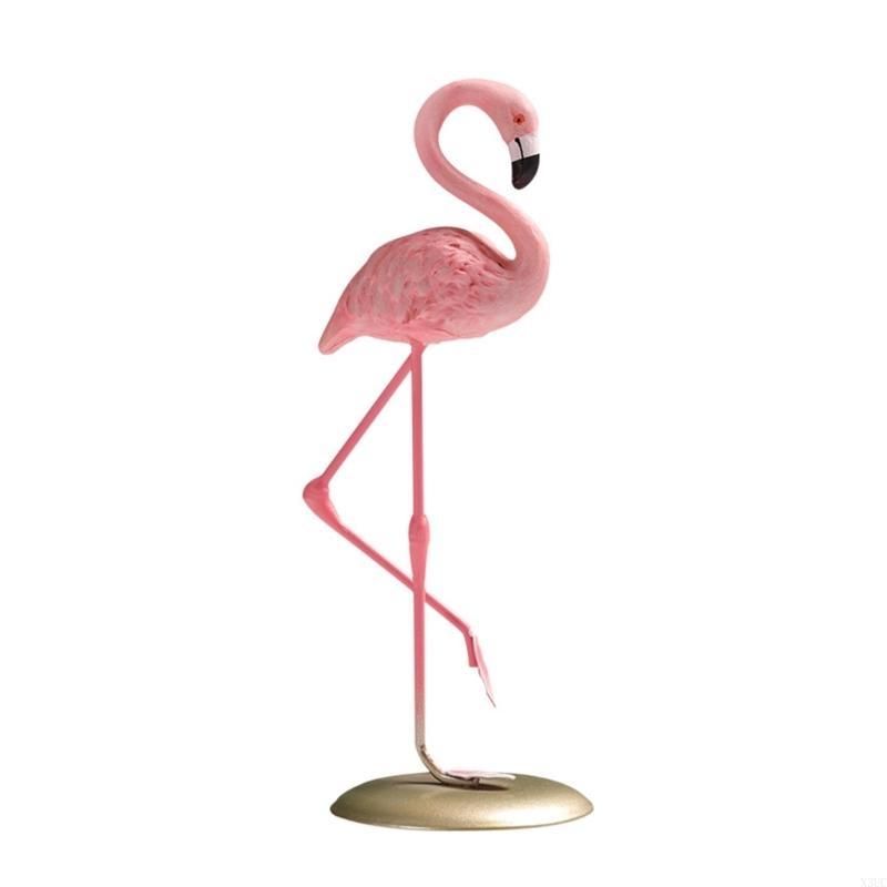 Flamingos Decoration Animal Sculpture, Resins Tabletop Figure for a Touch Charm X3UC