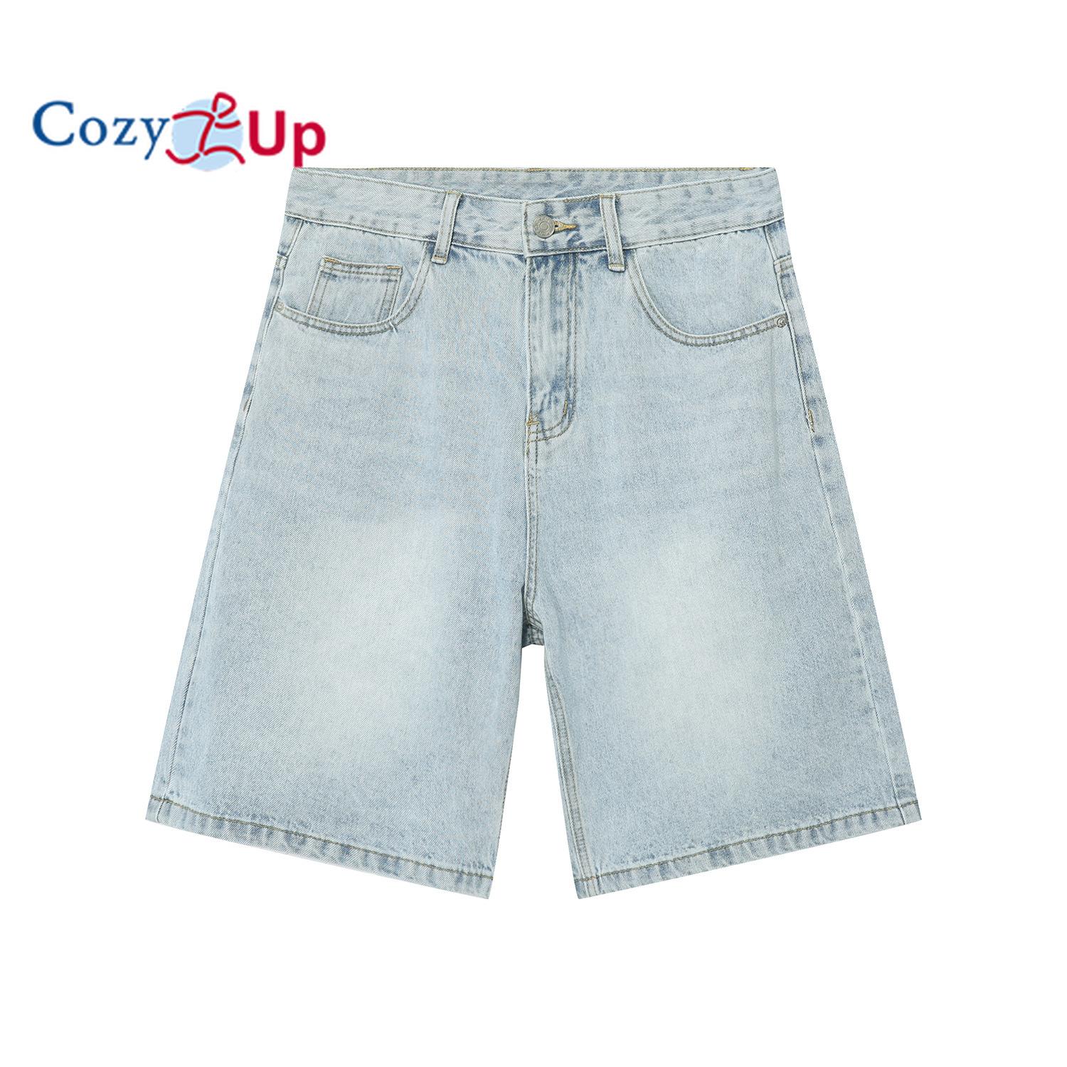 

Затишні мішкуваті джинсові шорти для чоловіків Jorts Довгі джинсові шорти вільного крою XL синій