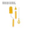Baby Bottle Brush, Silicone Cleaning Brush Kit, Baby Bottle Cleaner & Nipple Brush & Straw Brush, Heat Silicone Fully Encased Brush, Baby Essentials