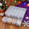 Transparent Beads Storage Box Square Small Bead Containers Tool Classification Box  Storage