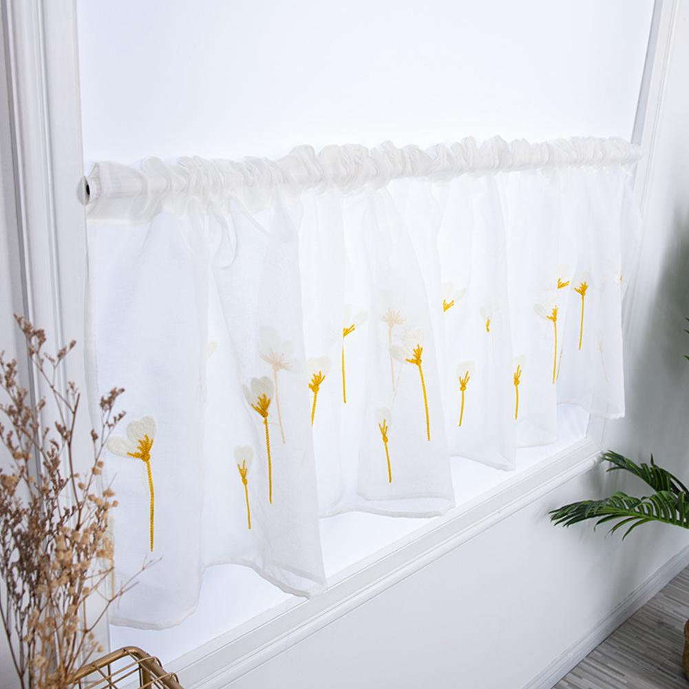 

Cabinet Curtain with Kapok Embroidery for Hallway Kitchen Decoration yellow100 * 50CM