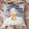 Plush Cartoon Bear Pillowcase: Soft Cushion Cover for Sofa or Bed