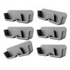 6PCS Plastic Wall Mounted Glasses Storage Case Easy Installation Eyewear Organizing Holder for Sunglasses Display