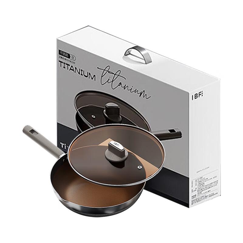 IBF Mehrschichtige Stahl-Titan-Brat- und Wokpfanne