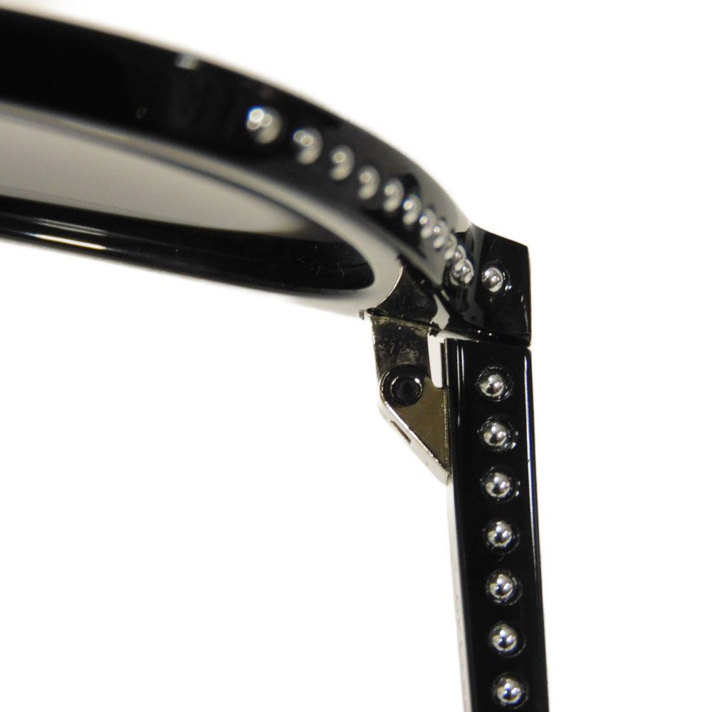 Used 9921 Studded Wellington Shoes SL28 037 7968 Clear Black Silver Logo Black Unisex from Japan AUTHENTIC