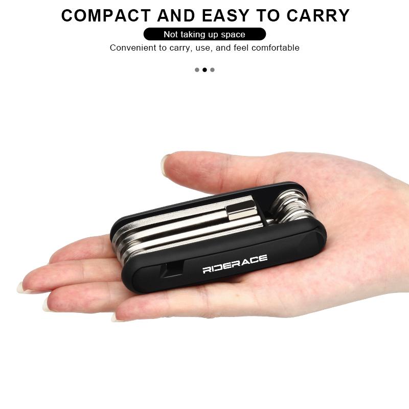 12 In 1 Bicycle Repair Tool Chain Splitter Cutter Hex Spoke Wrench Tyre Lever Portable Bike Wrench Screwdriver Repair Multitool