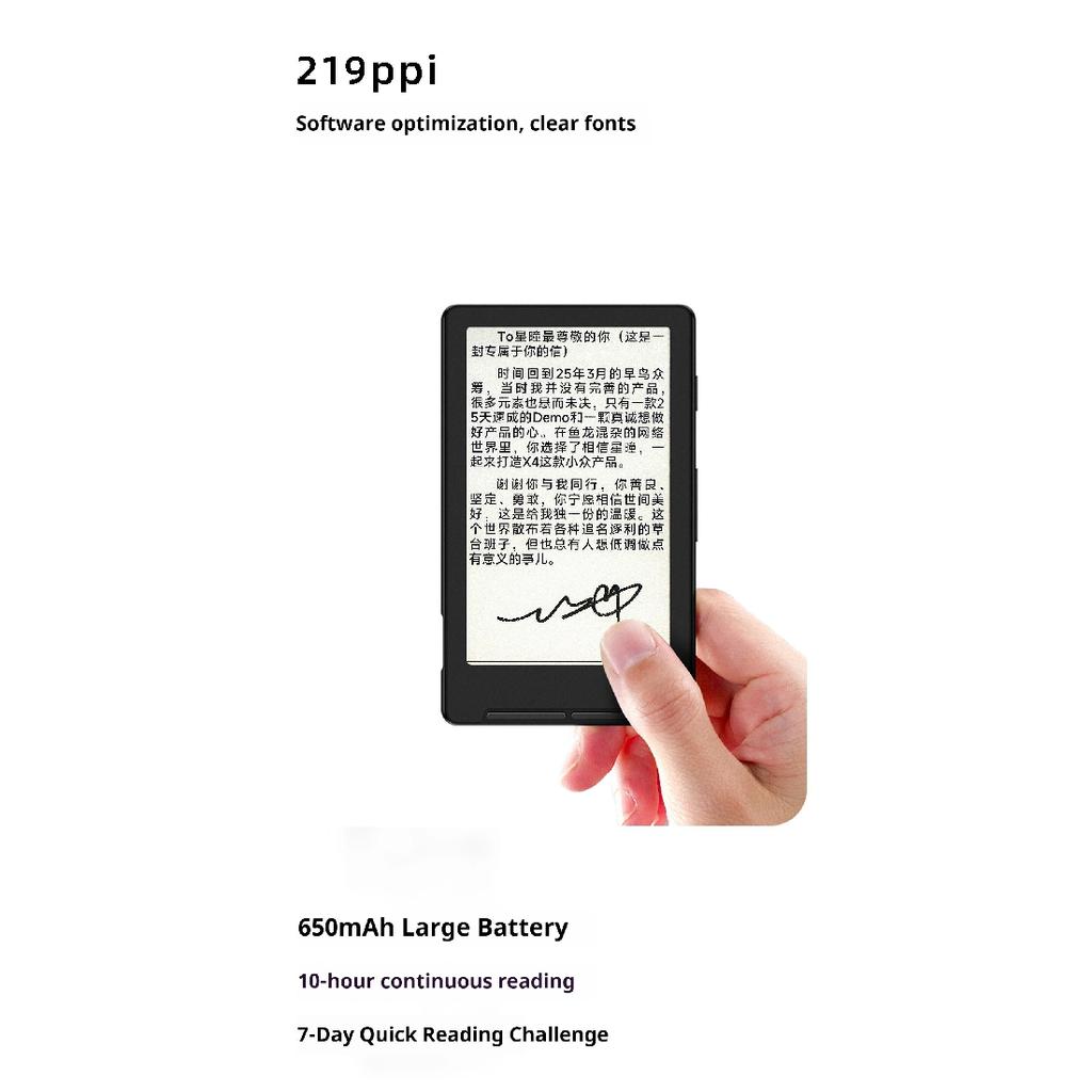 Per Xteink X4 Lettore E Ink Carta Elettronica Lettore Ebook Magnetico Ultra Sottile Portatile Mini Tascabile Per Lettura all'Aperto in Viaggio 88