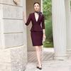 Women's 3/4 Sleeve Three-Piece Professional Suit