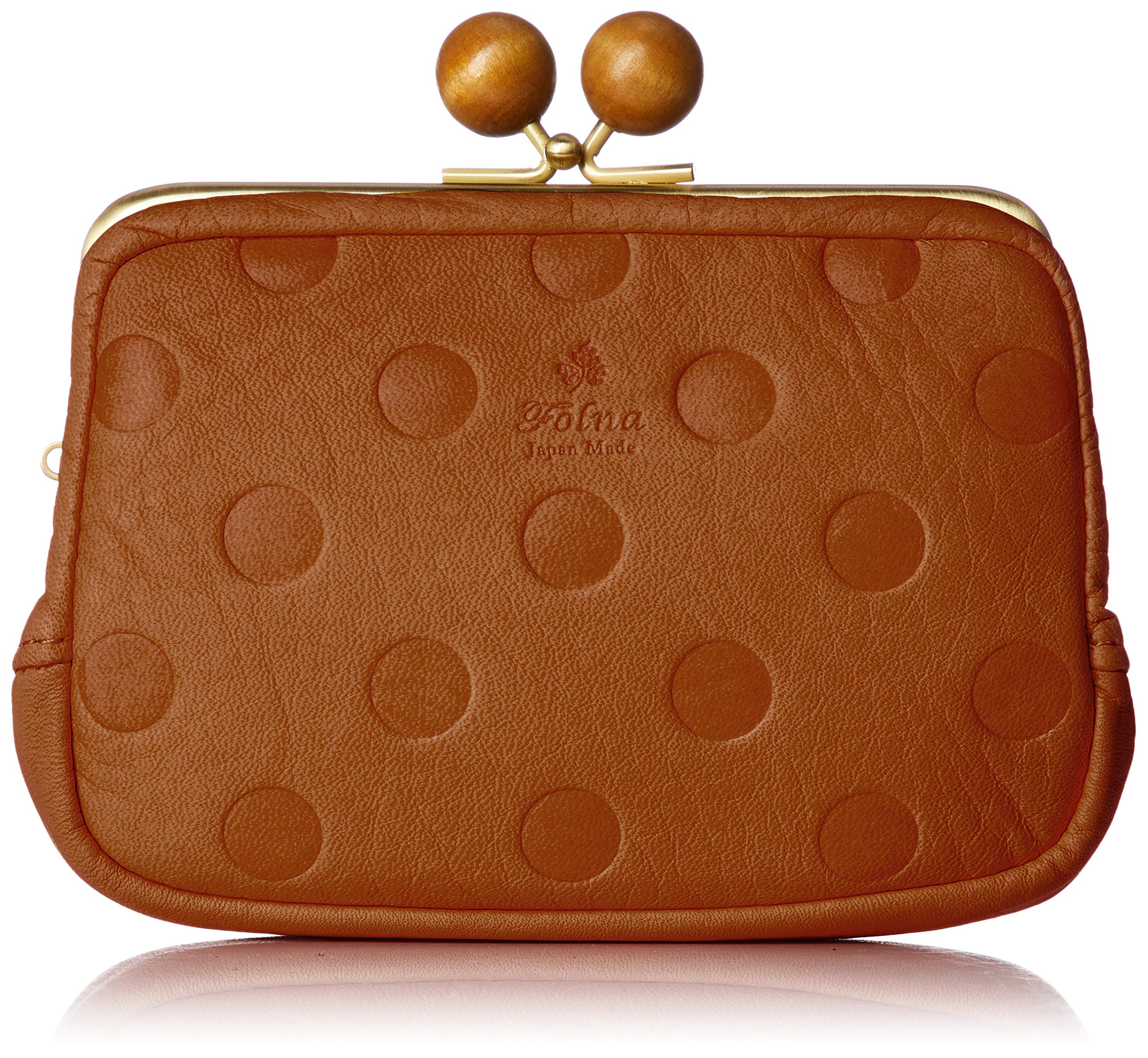 

Forna Wood Camel Ball/Dot Wallet, Women s,