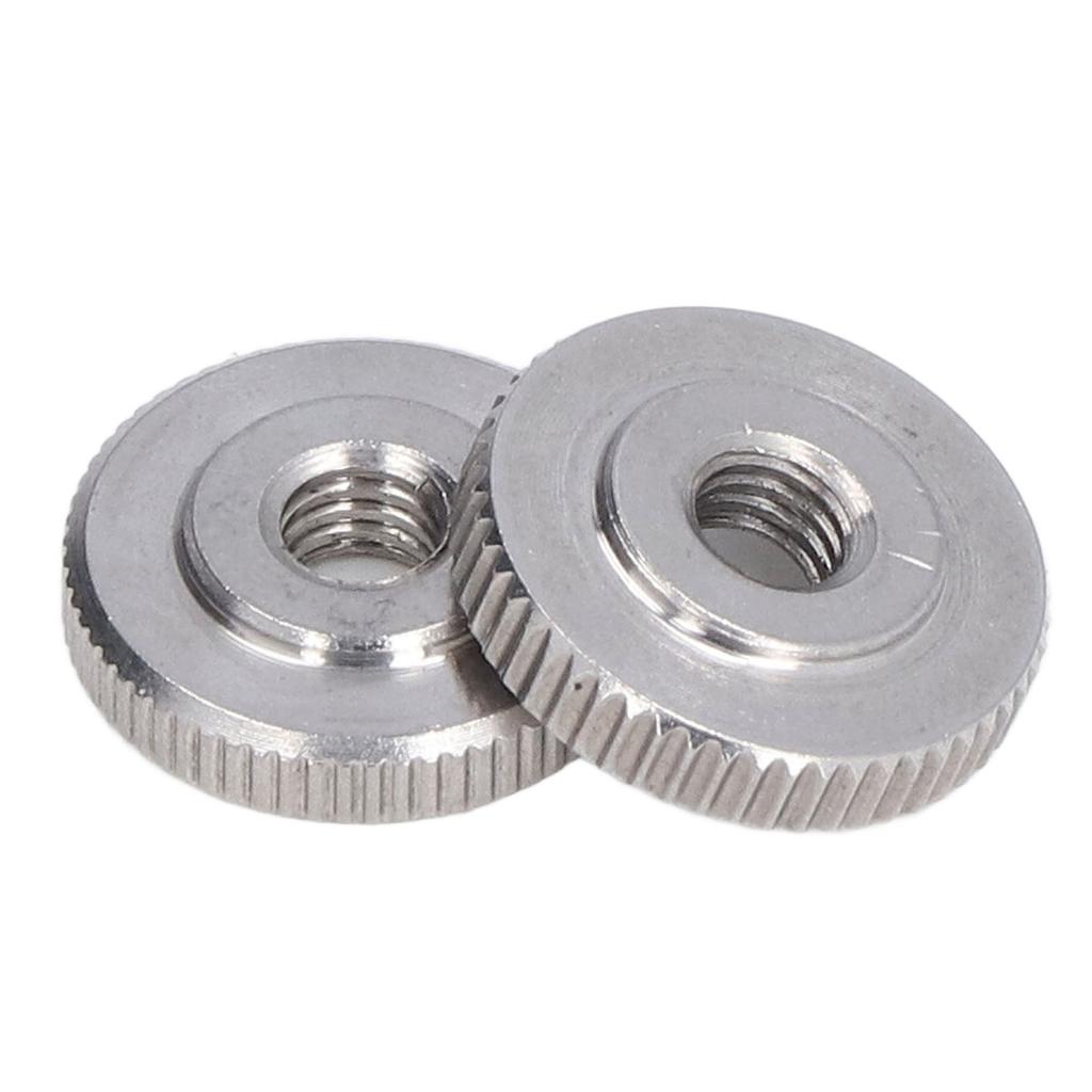 Knurled Thumb Nut 304 Stainless Steel Knurled Flat Head Through Hole Hand Tightening NutM6